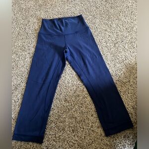 Lululemon Navy Blue Cropped Align Leggings